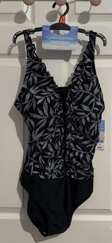 Size black white swimsuit - size,
