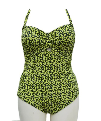 Navy yellow swimsuit mix - m&s,