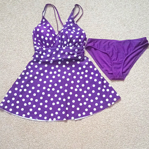 Women spotty tankini swim - spotty, tankini/swim