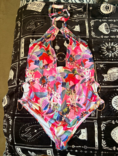 Tropical floral halter one - tropical,