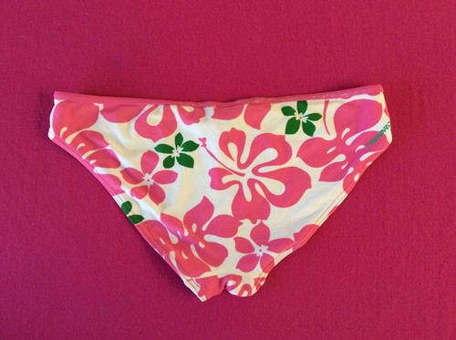 Pink and green flower bikini - pink,