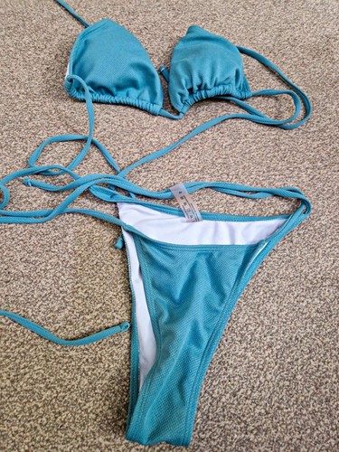 Women blue piece bikini - blue, 2-piece