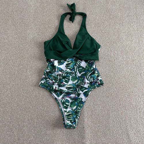 Womens green tropical leaf - womens,