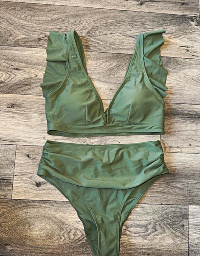 Shein women green piece - 2,