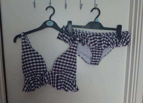 Gingham print bikini - gingham, 10