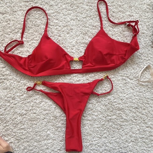 Women red piece bikini - 2-piece,