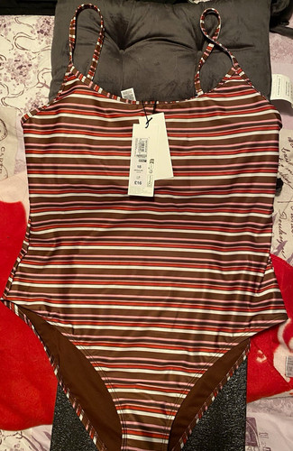 New striped swimsuit - m&s,