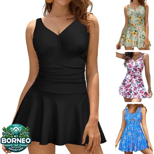 Floral swimdress swimming - swimdress,