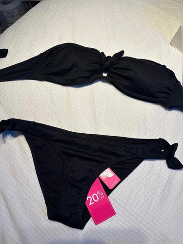 Accessorize black bikini - bikini, set
