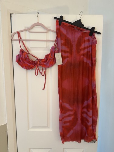 Shein pink and red tie - pink, tie-dye