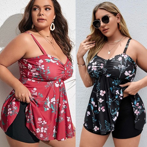 Plus size tankini swimsuit - size, two