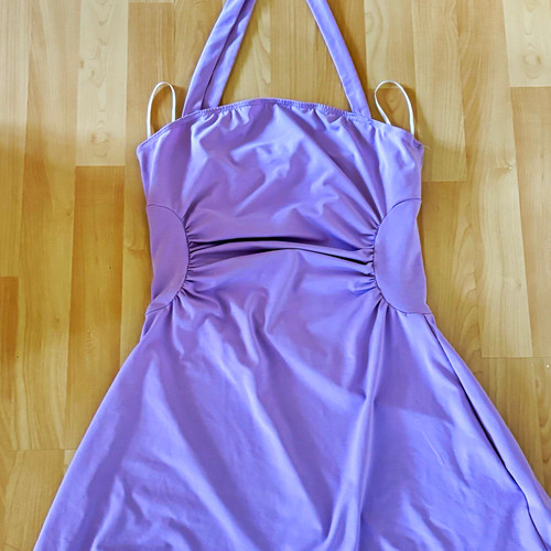 Womens purple halter - purple, one