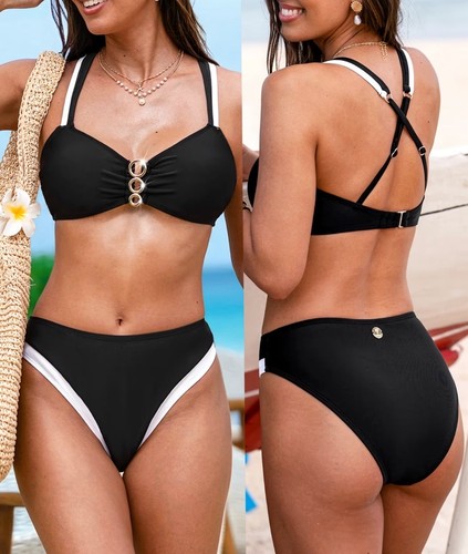 Cupshe black white - cupshe, black/white