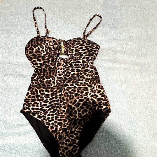 Leopard print one piece - leopard, one-piece