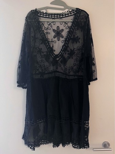 Beach cover lace - up,