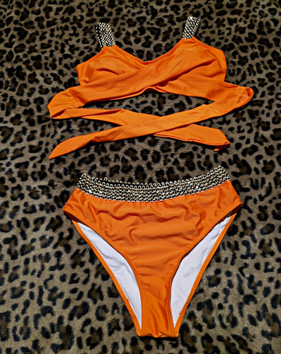 Women orange bikini - women's,