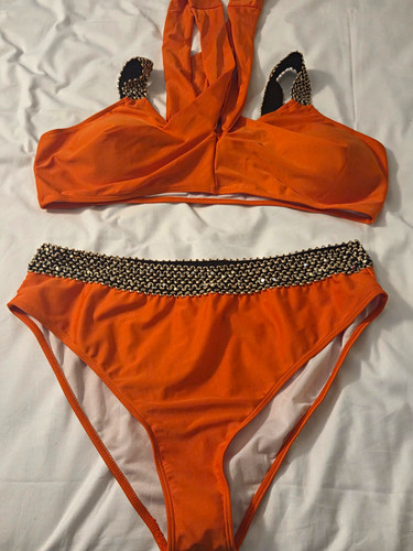Shein orange beaded strap - shein,