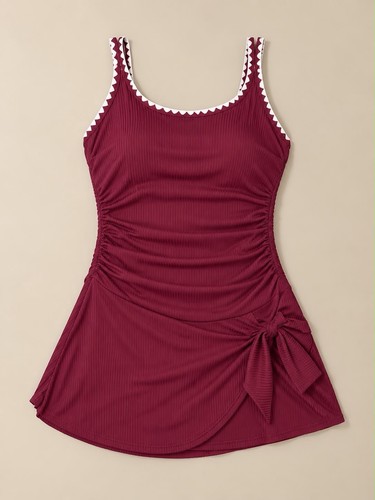 Shekini burgundy ribbed - burgundy,