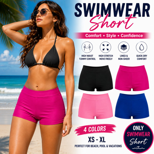Women beach high waist - beach, swim